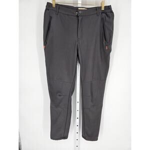 Camii Mia Women's Gray Mid Rise Belt Loop Hook Closer Zip Up Pocket Pant Size 32